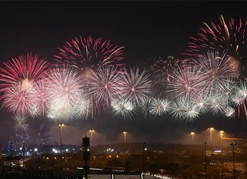 安化县焰火晚会